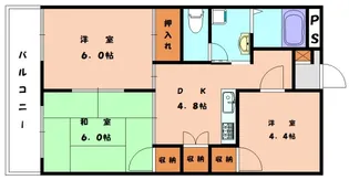 和白宮前ビル【503号室】の間取り