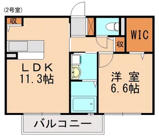 シャーメゾン和白東【102号室】の間取り