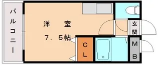 シャトレ和白【407号室】の間取り
