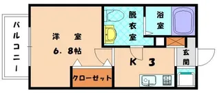 ナシドゥモアール【2階】の間取り