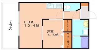 アムール美明【1階】の間取り