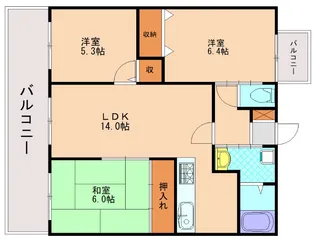 シャンポールセイコウ【5階】の間取り