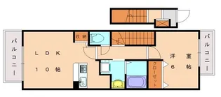 グラン・ファミーユⅡ【202号室】の間取り