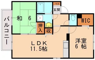 ベイサージュ【106号室】の間取り
