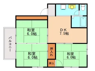 ファミール太閤水【202号室】の間取り