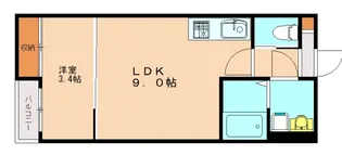 Revive新宮中央【101号室】の間取り