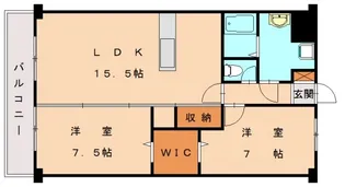 シーサイドアベニュー古賀【308号室】の間取り