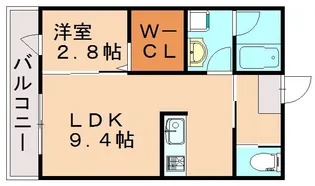 Prevoyance花見南jet’aime【102号室】の間取り