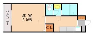 サンスペース香住ヶ丘【206号室】の間取り