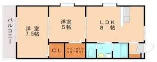 シティコーポ西戸崎【202号室】の間取り