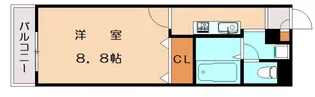 アンプルールフェール和白【202号室】の間取り