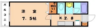 サンメルディアン【106号室】の間取り
