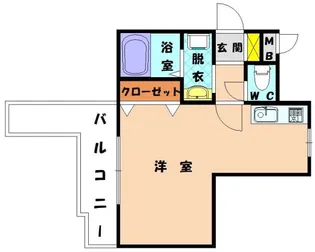 ピュアパレス【108号室】の間取り