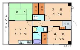 シーサイド三苫No.2【306号室】の間取り