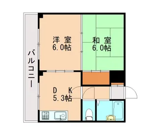 カルム新宮【402号室】の間取り