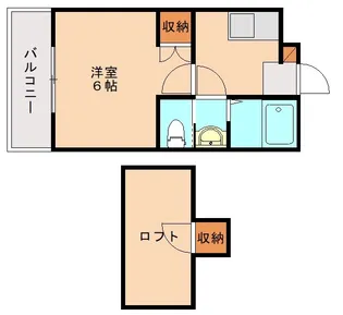 アールズ和白A【106号室】の間取り