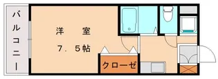 プライマリー三苫駅前【407号室】の間取り