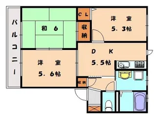 ヴェルハイム千歳B棟【105号室】の間取り