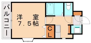 ペルル和白丘【604号室】の間取り