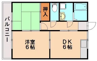 ヒルズ春日A【2階】の間取り