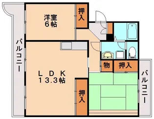 ロイヤルハイツ泉【4階】の間取り