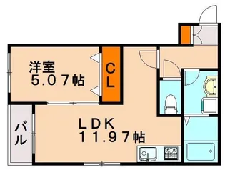アーバンエルフ・ソワ【2階】の間取り