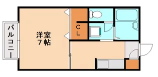 ハウゼ曙B【203号室】の間取り