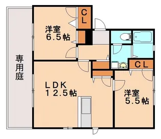 グレイスコート壱番館【101号室】の間取り