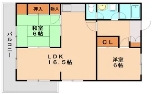 第2オリエンタル山繁【307号室】の間取り