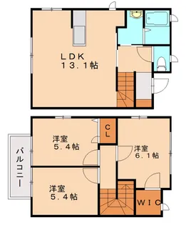 クローバーハイツ【103号室】の間取り