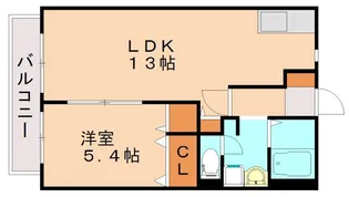 ルシェルブルー大城2A【1階】の間取り