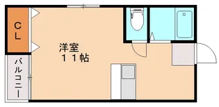ロイヤルパレス井尻【1階】の間取り