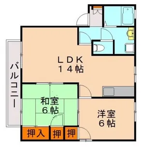 福岡県春日市紅葉ヶ丘西4丁目【アパート】の間取り