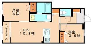 Marin白水ヶ丘【1階】の間取り