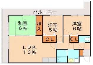 ファミール1(筒井)【3階】の間取り