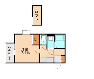 ムーン筑紫野【2階】の間取り