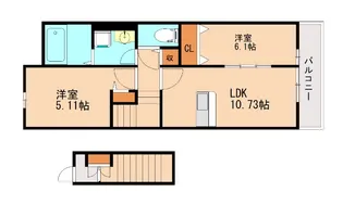 GRAND REVE【2階】の間取り