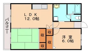 春日原レヂデンス 【1階】の間取り