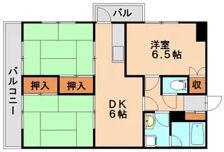 サンバード春日【3階】の間取り