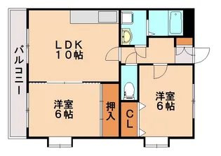 リヴェール大田【2階】の間取り