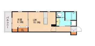 サフィオ弐番館【2階】の間取り