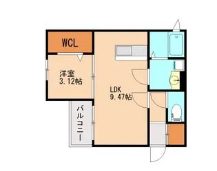 福岡県春日市若葉台西1丁目【アパート】の間取り