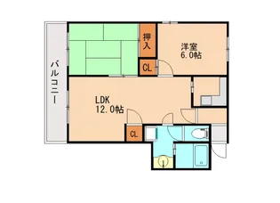 オベリンハウス【3階】の間取り