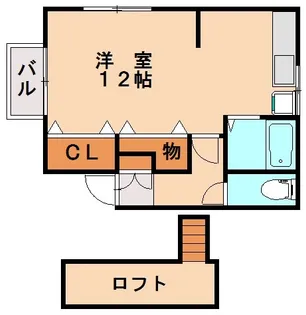 ウイング須玖【2階】の間取り
