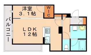 プラミリ—大野城【3階】の間取り