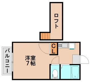 サンリバー1【106号室】の間取り