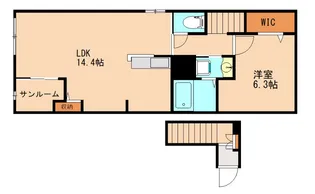 福岡県大野城市川久保3丁目【アパート】の間取り