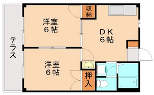 サンクレージュⅠ【105号室】の間取り