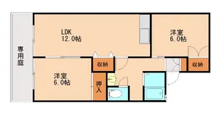 セジュールサンシャインA【202号室】の間取り