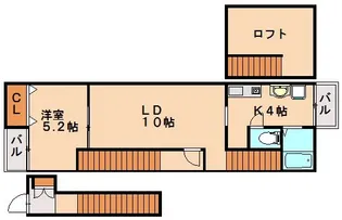 リックメゾン大野城【202号室】の間取り